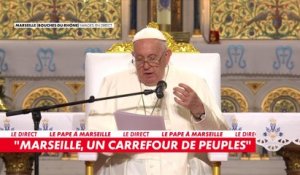 Le pape François à Marseille : Le souverain pontife a entamé la messe au cœur de Notre-Dame de la Garde