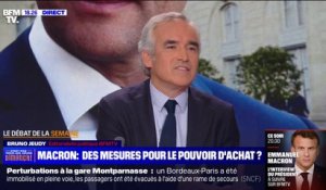 Interview d'Emmanuel Macron à 20h: "Emmanuel Macron doit agir sur le pouvoir d'achat c'est l'urgence" indique Bruno Jeudy, éditorialiste politique