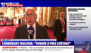 Interview d'Emmanuel Macron: "Ce soir, c'était une intervention pour rien", affirme Éric Ciotti