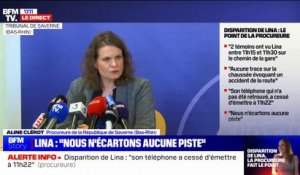 Disparition de Lina: "Deux témoins ont vu Lina sur le trajet de la gare entre 11H15 et 11H30", indique la procureure de la République de Saverne, Aline Clérot