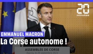 Emmanuel Macron propose une « autonomie pour la Corse »