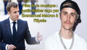 Justin Bieber reçu par Emmanuel Macron à l'Elysée