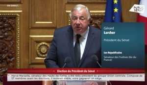 Le discours de Gérard Larcher réélu président du Sénat