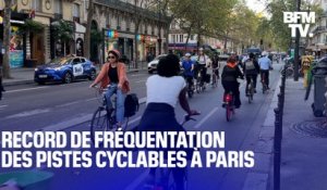 Record de fréquentation des pistes cyclable à Paris
