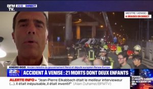 Accident de bus à Venise: "C'est une tragédie terrible", réagit Sandro Gozi (député européen "Renew" et ancien ministre du gouvernement Renzi)