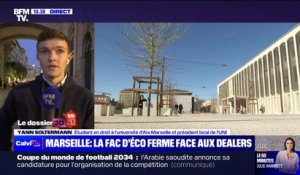 "Les étudiants ne se sentent pas en sécurité": Yann Soltermann (UNI Aix-Marseille) réagit à la fermeture de la faculté Colbert à Marseille, en raison des trafics de stupéfiants qui minent le quartier