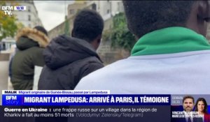 "Sur le bateau, beaucoup de personnes sont mortes. Je les vois encore":  Malik, migrant originaire de Guinée-Bissau, passé par Lampedusa et arrivé à Paris, témoigne sur BFMTV