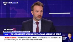 Loïc Signor (Renaissance): "Si le pacte asile-immigration est voté par le Conseil européen, dans les trois ans qui viennent, il n'y aura plus les situations auxquelles nous avons assisté à Lampedusa"