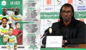la liste de Aliou Cissé pour match amical Sénégal vs Cameroun (16 Oct) 
