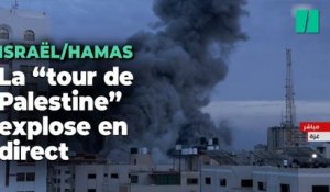 À Gaza City, une frappe d’Israël détruit les trois immeubles de la « tour Palestine »