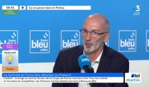 Régis Hervé, directeur de France Bleu Poitou à l'occasion du lancement de la matinale filmée de la station sur France 3