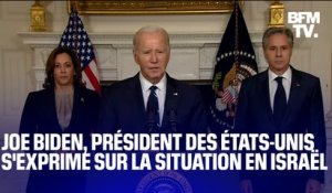 Le président des États-Unis, Joe Biden, s'exprime sur la situation en Israël