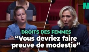 Attaquée par Panot sur les droits des femmes, Le Pen la renvoie à ses « amitiés »  avec le Hamas
