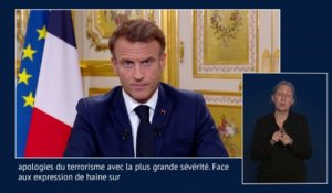 Emmanuel Macron : «La République sera impitoyable avec tous les porteurs de haine»