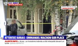Attaque au couteau à Arras: Emmanuel Macron, Gérald Darmanin et Gabriel Attal sont arrivés sur place