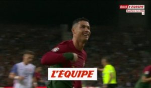 Les 124e et 125e buts de Ronaldo en sélection - Foot - Qualif. Euro - Portugal