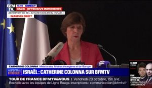 "Rien ne justifie jamais le terrorisme" Catherine Colonna, ministre des Affaires étrangères et de l'Europe
