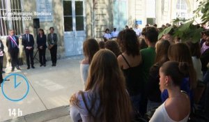 Attentat d’Arras : les images de la minute de silence observée dans les lycées français