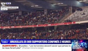 Attentat à Bruxelles: 35.000 supporters confinés pendant plus de deux heures dans un stade