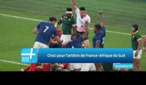 Choc pour l'arbitre de France-Afrique du Sud