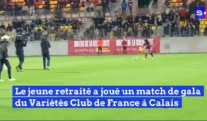 Eden Hazard a rechaussé les crampons lors d'un match de gala du Variétés Club de France à Calais