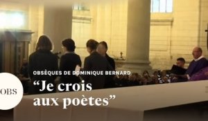 L'hommage des proches de Dominique Bernard à ses obsèques