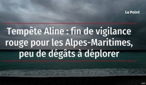Tempête Aline : fin de vigilance rouge pour les Alpes-Maritimes, peu de dégâts à déplorer