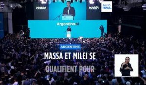 Argentine : le ministre de l'Economie Massa et l'ultralibéral Milei au second tour