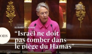 Gaza : Elisabeth Borne appelle à une trêve humanitaire