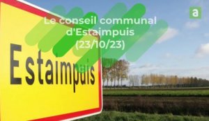 Conseil communal d'Estaimpuis du 23 octobre 2023