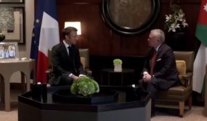 Emmanuel Macron a rencontré le roi de Jordanie Abdallah II