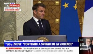 Emmanuel Macron sur le conflit entre Israël et le Hamas: "Nous sommes en train de vivre une période éminemment sombre"