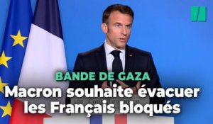 Les ressortissants français de la bande de Gaza vont être évacués promet Macron