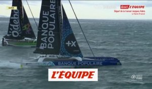 Le départ de la classe ultim - Voile - Transat Jacque-Vabre