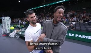 Rolex Paris Masters - Monfils donne une leçon de danse à Djokovic