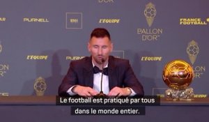 Ballon d'Or - Messi : "Je ne sais pas si je suis le meilleur de l'histoire"