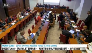 Audition à l'Assemblée nationale - Travail, emploi, formation : audition d'Olivier Dussopt sur le budget 2024 - 31/10/2023