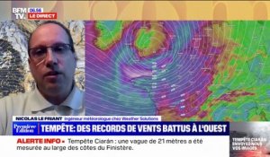 Tempête Ciaran: l'accalmie prévue "pas avant la mi-journée" en Bretagne