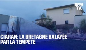 Ciaran: la Bretagne balayée par la tempête