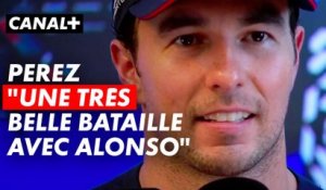 Sergio Pérez semble avoir apprécié la bataille en piste avec Fernando Alonso