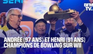 Andrée, 97 ans, et Henri, 91 ans, sont champions de bowling sur Wii