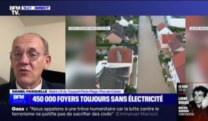 Tempête Ciarán: "J'ai encore ce soir près de 300 foyers qui sont privés d'électricité dans ma commune", indique Daniel Fasquelle, maire du Touquet-Paris-Plage (Pas-de-Calais)