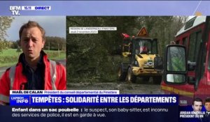 Tempête Domingos dans le Finistère: "On a 3600km de routes, et ce soir on les aura intégralement débloquées", assure Maël de Calan, président du conseil départemental