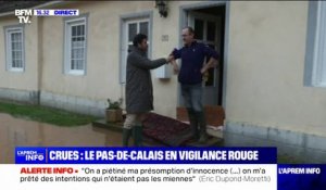 Inondations dans le Pas-de-Calais: les habitants constatent les dégâts dans leur maison