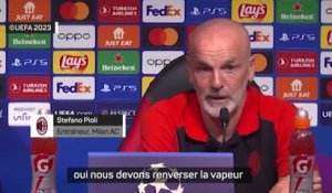 Gr. F - Pioli : "On ne peut compter que sur nous-mêmes"