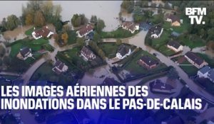 Pas-de-Calais: les images des inondations impressionnantes vues du ciel