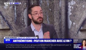 Marche contre l'antisémitisme: "C'est une manifestation qui vise à normaliser le soutien inconditionnel au nettoyage ethnique qui se passe à Gaza" selon David Guiraud, député LFI