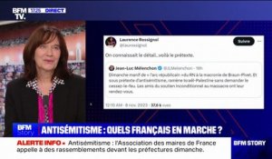 Marche contre l'antisémitisme: "À peu près tout ce que Jean-Luc Mélenchon et son clan écrivent ou disent depuis un mois me choque, me bouleverse et m'écœure", affirme Laurence Rossignol (sénatrice PS du Val-de-Marne)