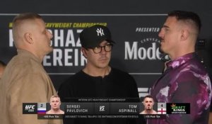 UFC 295 - Le premier face-à-face entre les poids lourds Pavlovich et Aspinall
