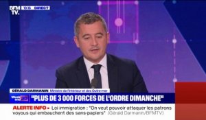Gérald Darmanin: "Plus de 3.000 policiers et gendarmes" seront mobilisés à Paris lors de la marche contre l'antisémitisme